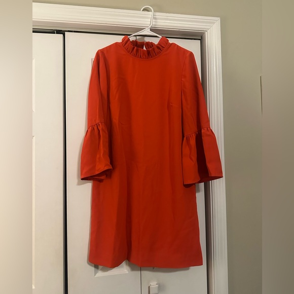 J. Crew Ruffle Neck Shift Dress - Picture 2 of 5